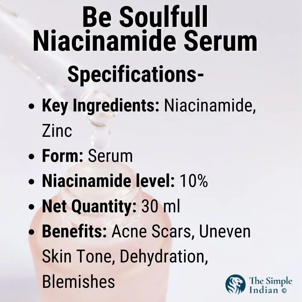 Be Soulfull Niacinamide Serum