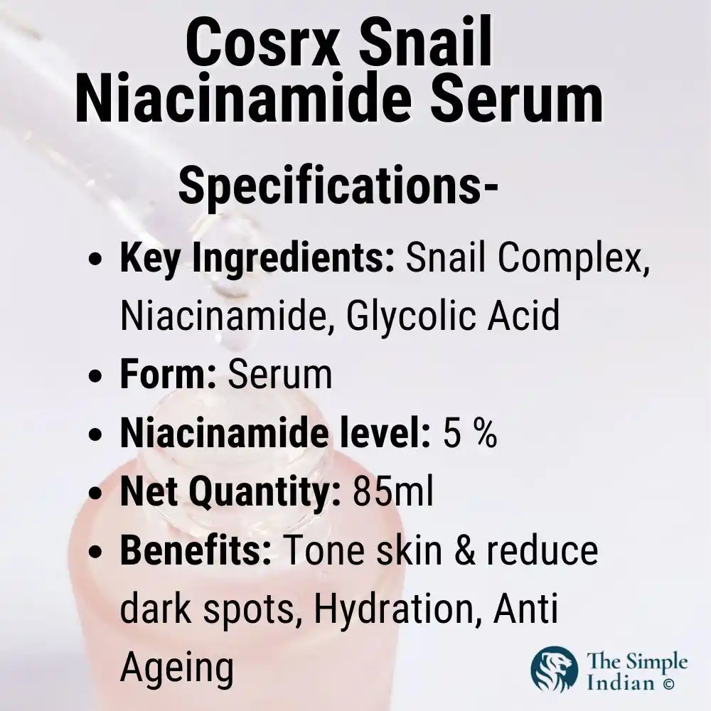  Cosrx Snail Niacinamide Serum