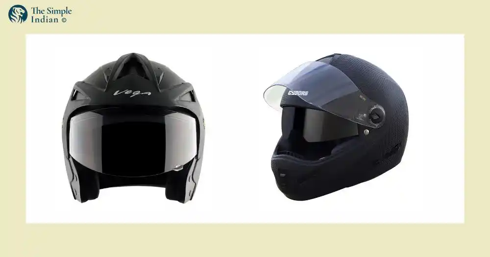 helmet is safe full or half face