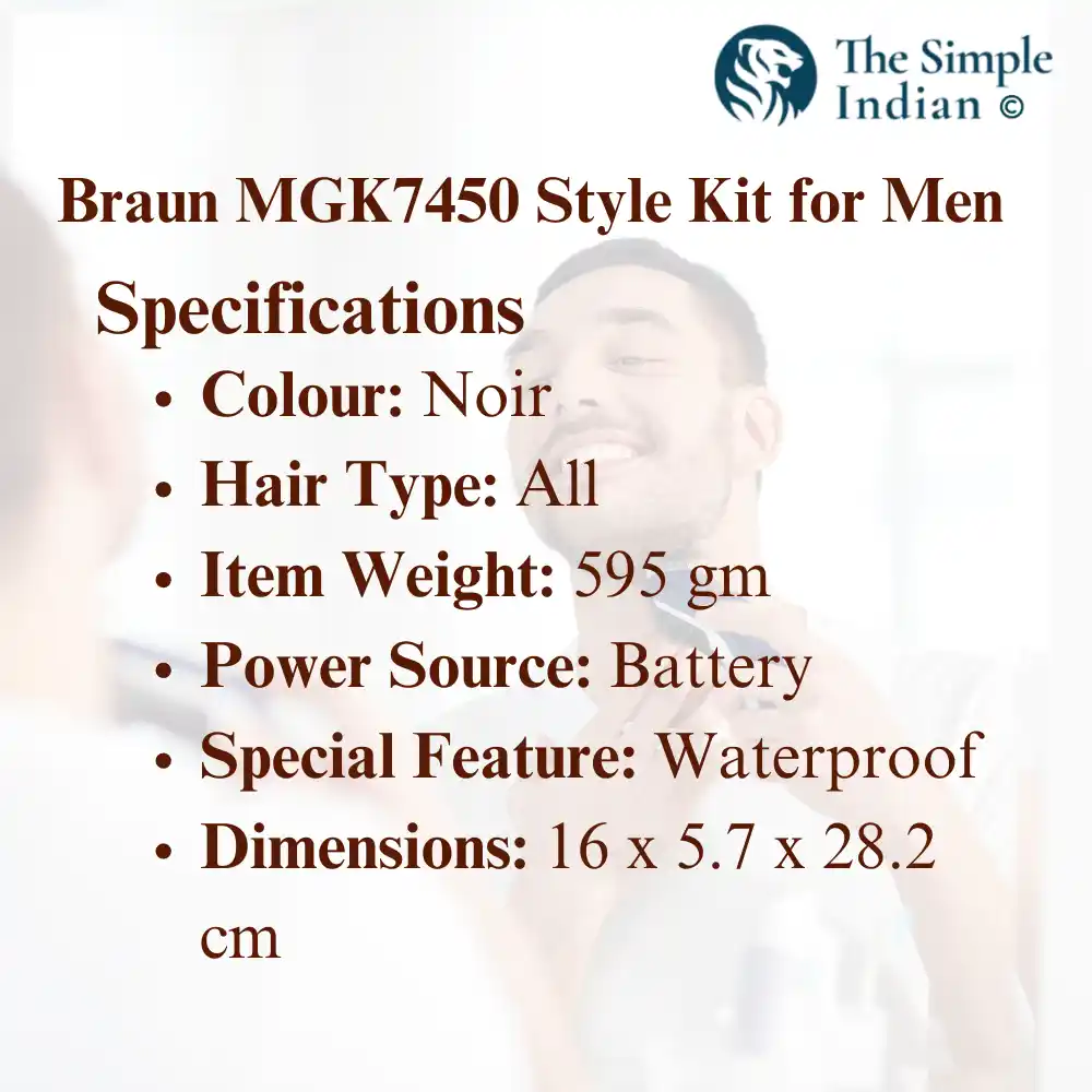 Braun MGK7450 Style Kit for Men