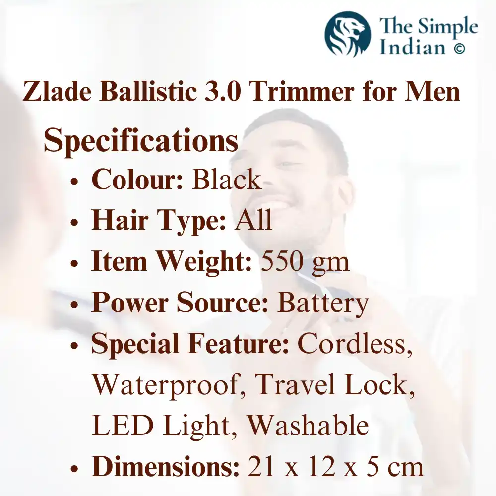 Zlade Ballistic 3.0 Trimmer for Men