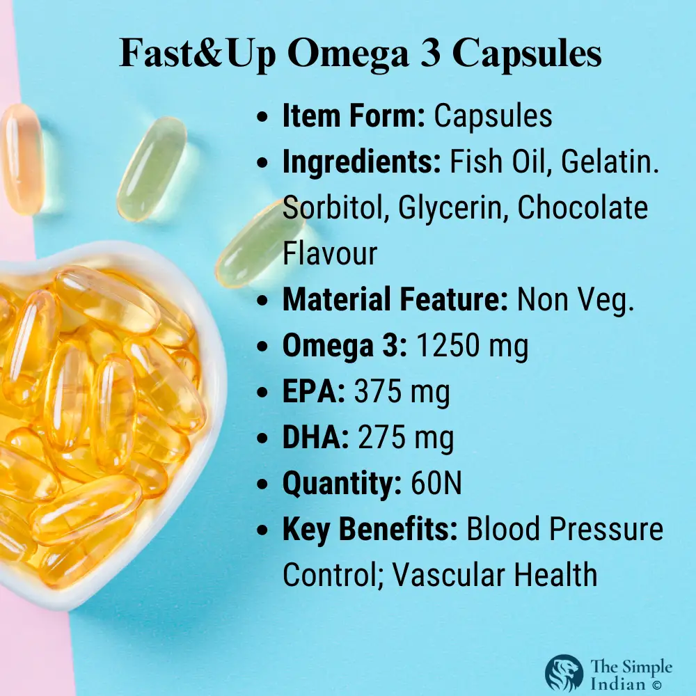 Fast&UP - Specification- Best Fish Oil Capsules in India