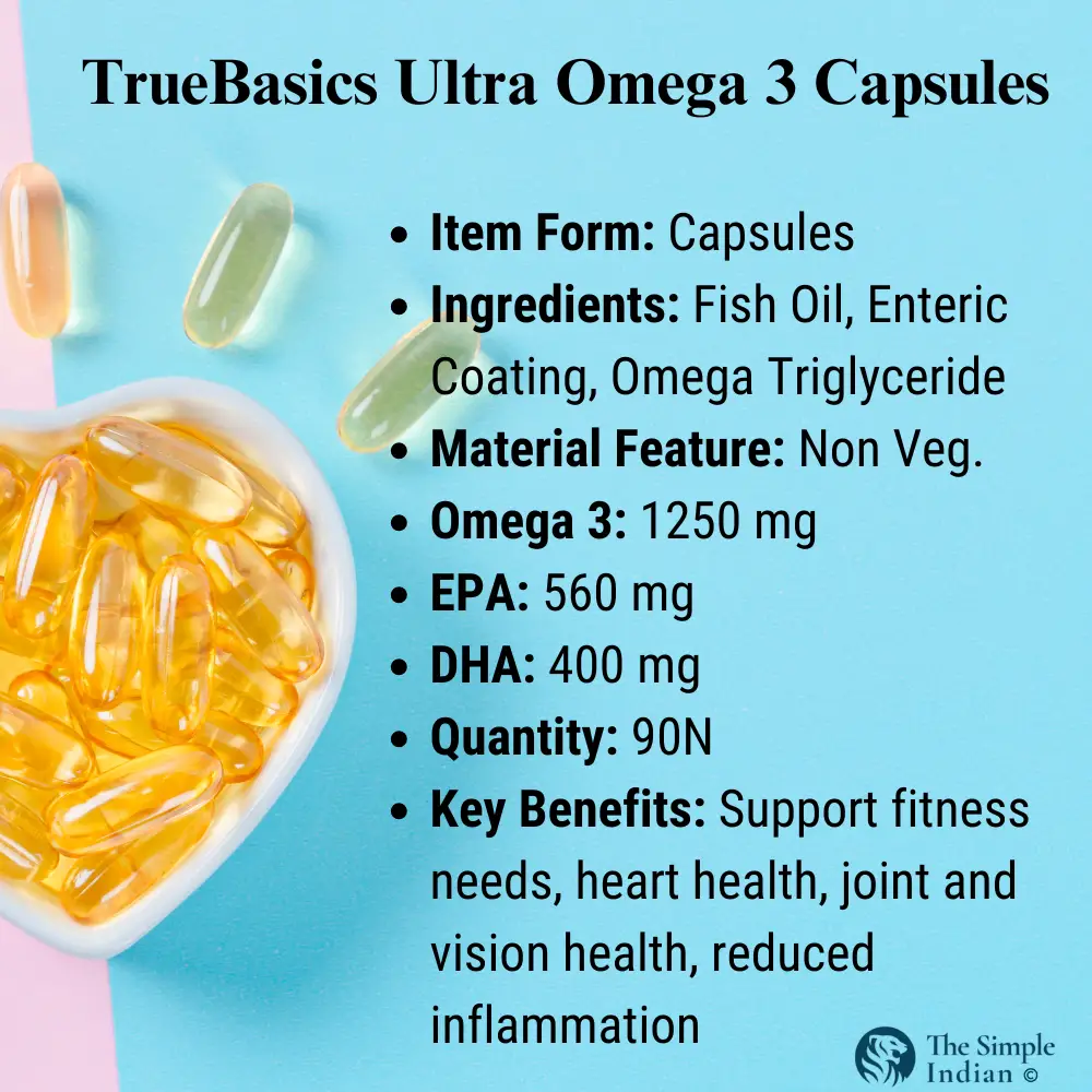 TrueBasics - Specification- Best Fish Oil Capsules in India