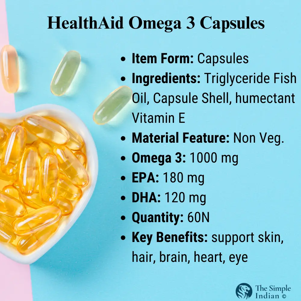 HealthAid - Specification- Best Fish Oil Capsules in India