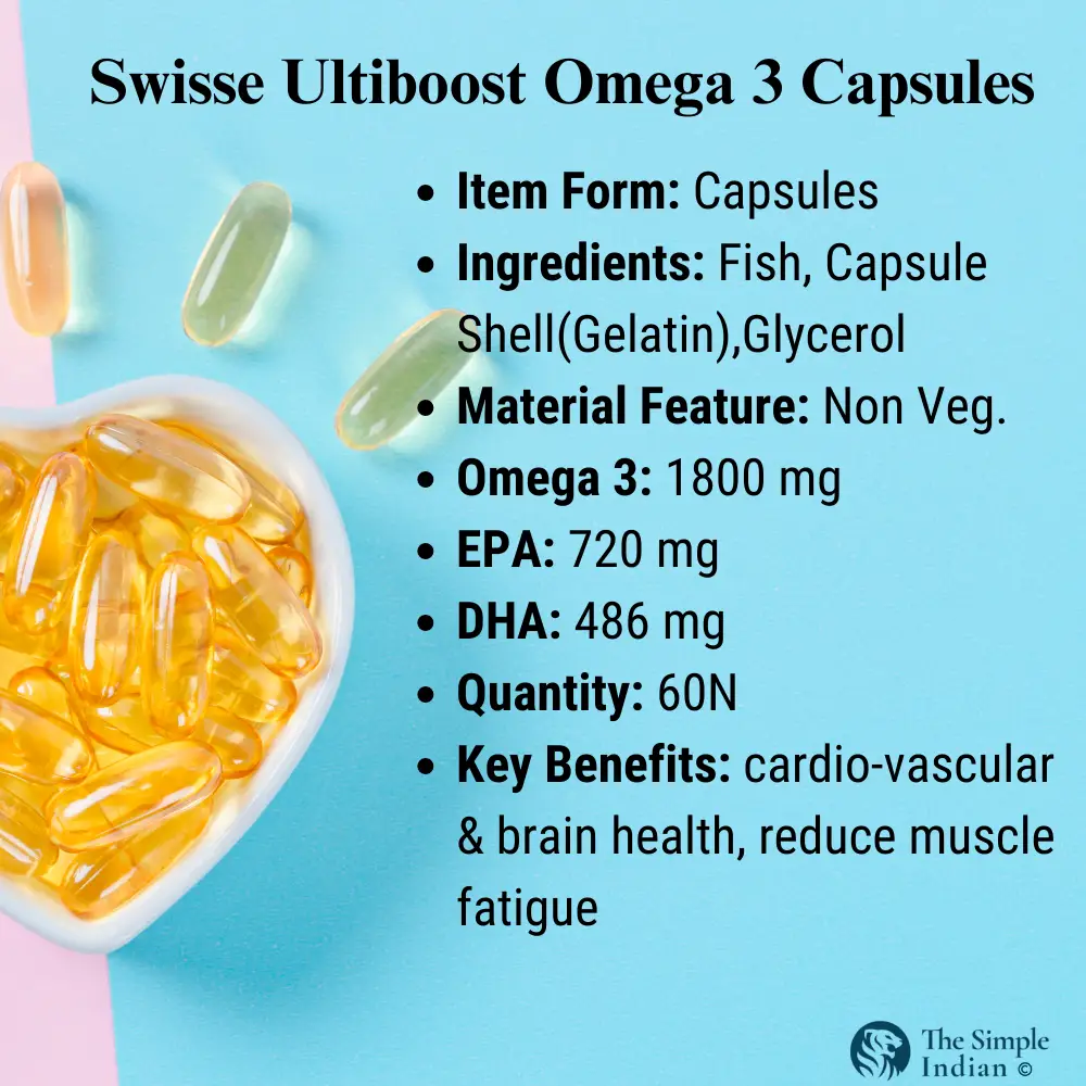 Swisse - Specification- Best Fish Oil Capsules in India