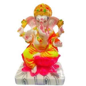 Unique New Style Ganesh Murti: Stardom Mart Color Marble Ganesh Murti